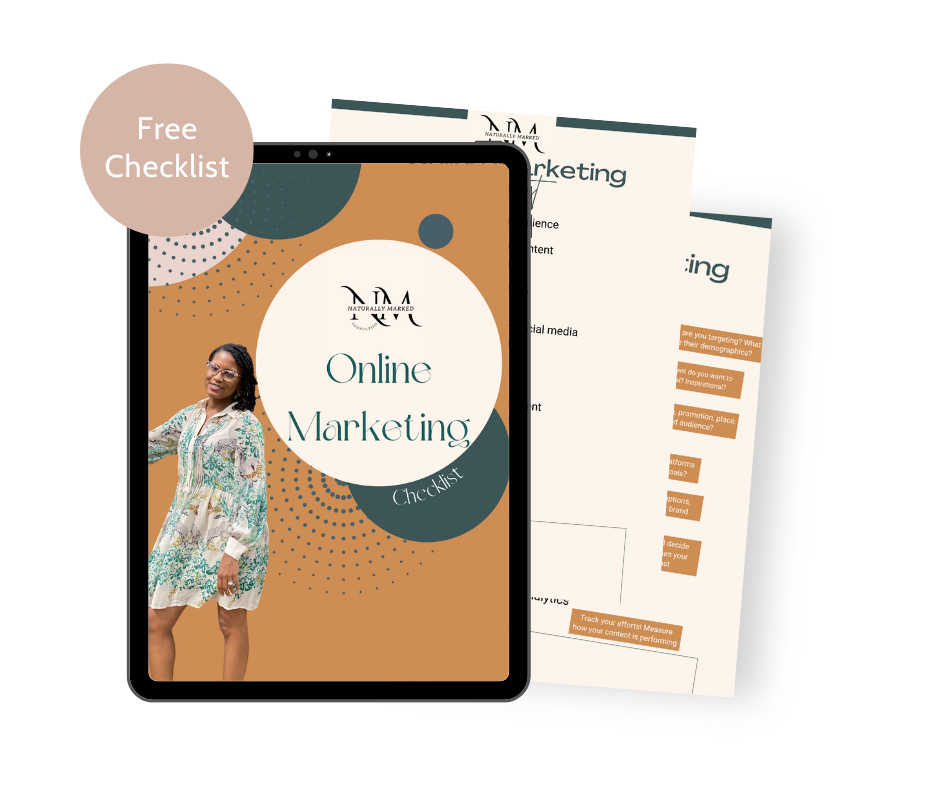 Naturally Marked Online Marketing Checklist